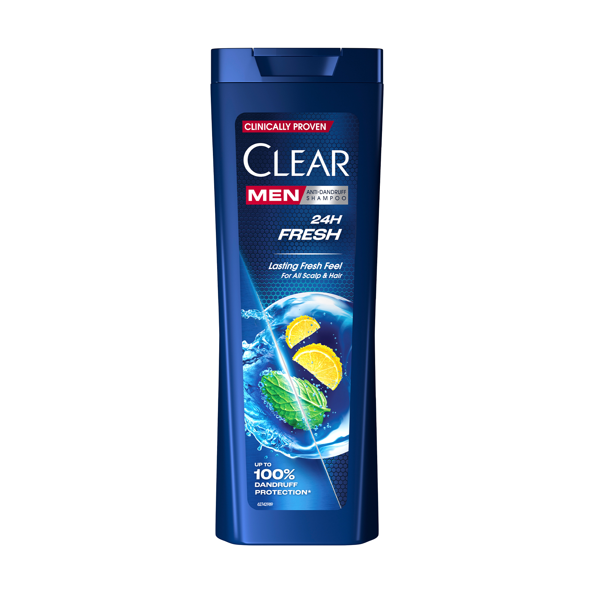 Чоловічий шампунь для волосся Clear Men Shampoo Енергія свіжості проти лупи, 360 мл